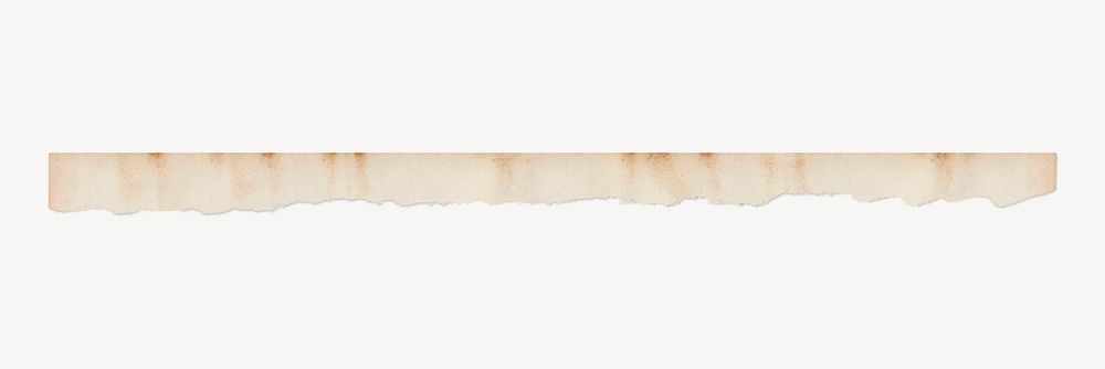 Beige ripped paper divider element | PSD - rawpixel