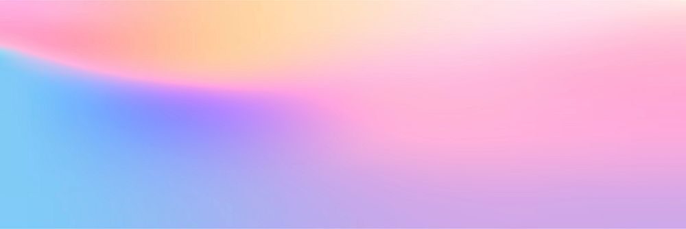 Colorful holographic gradient banner design