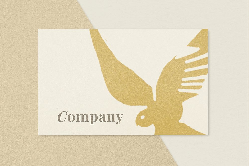 Company business card mockup, editable design psd