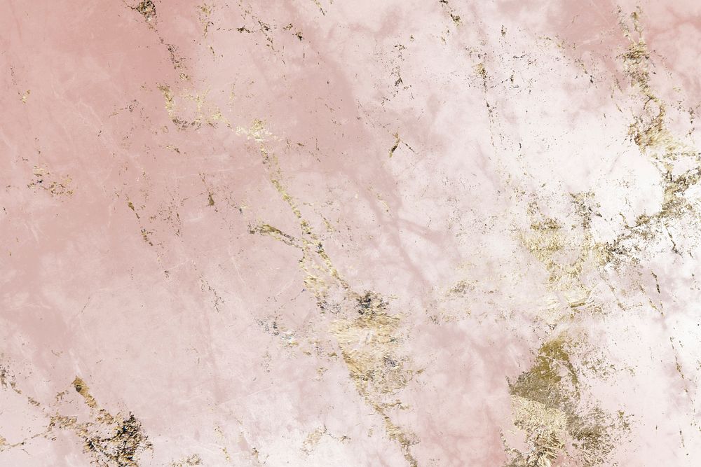 Pink and gold marble textured background