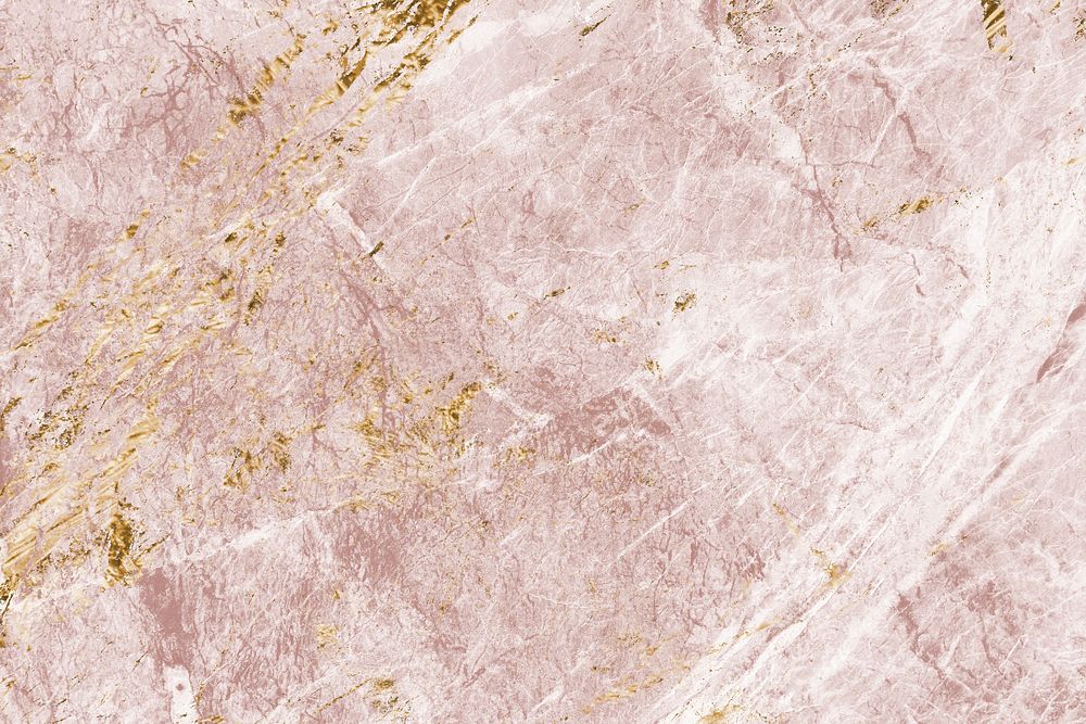 Pink and gold marble textured background