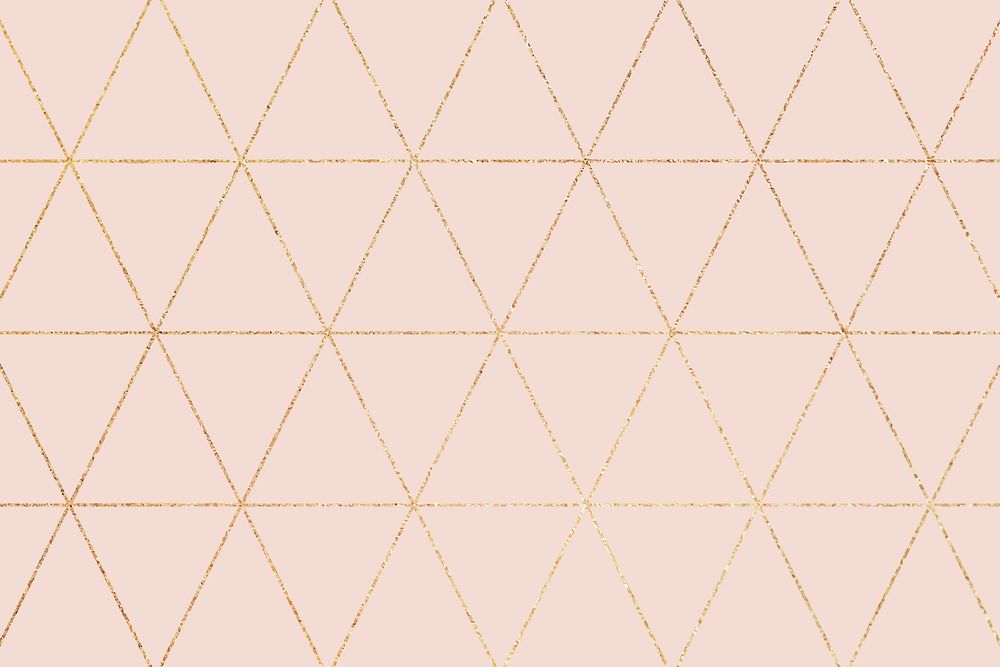 Pink and gold glittery patterned background vector