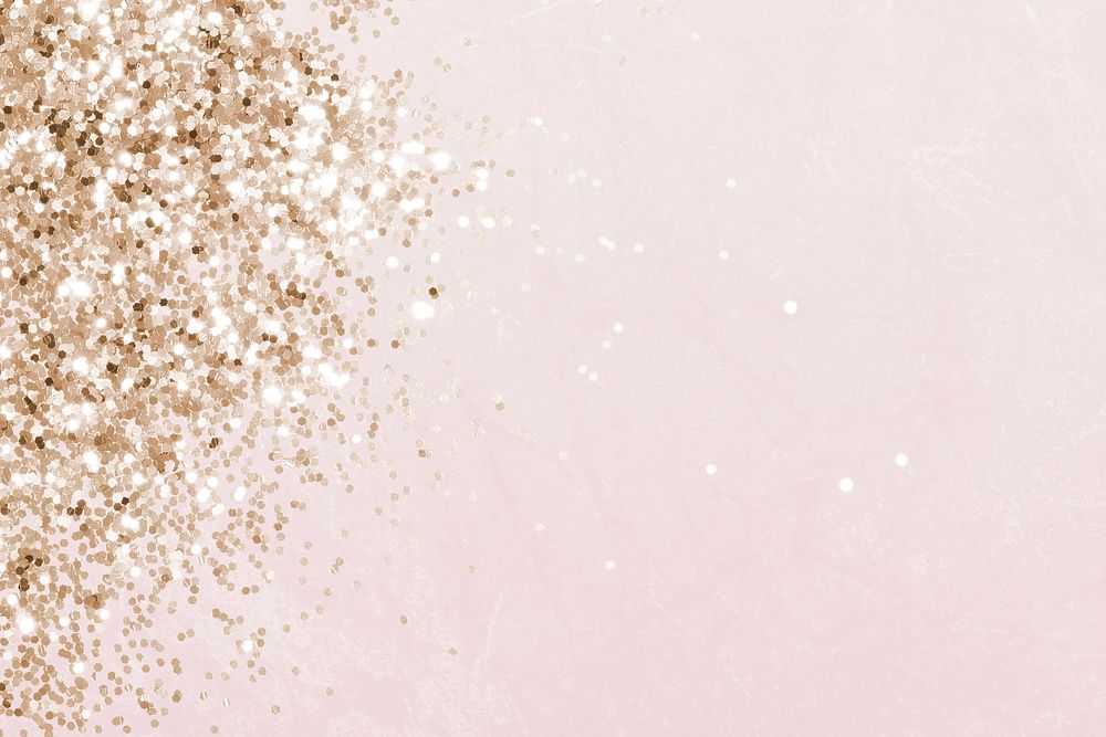 Pink and gold glittery pattern background