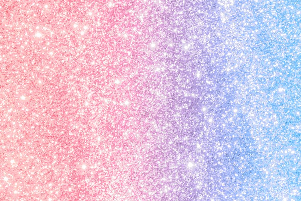 Pink and blue glittery pattern background vector