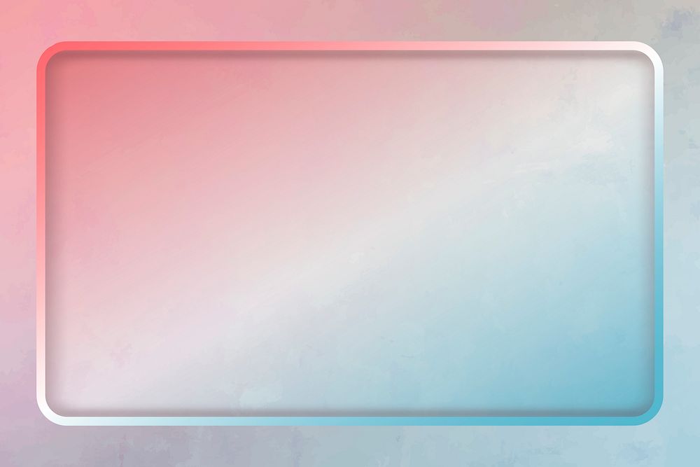 Rectangle frame on colorful background template vector