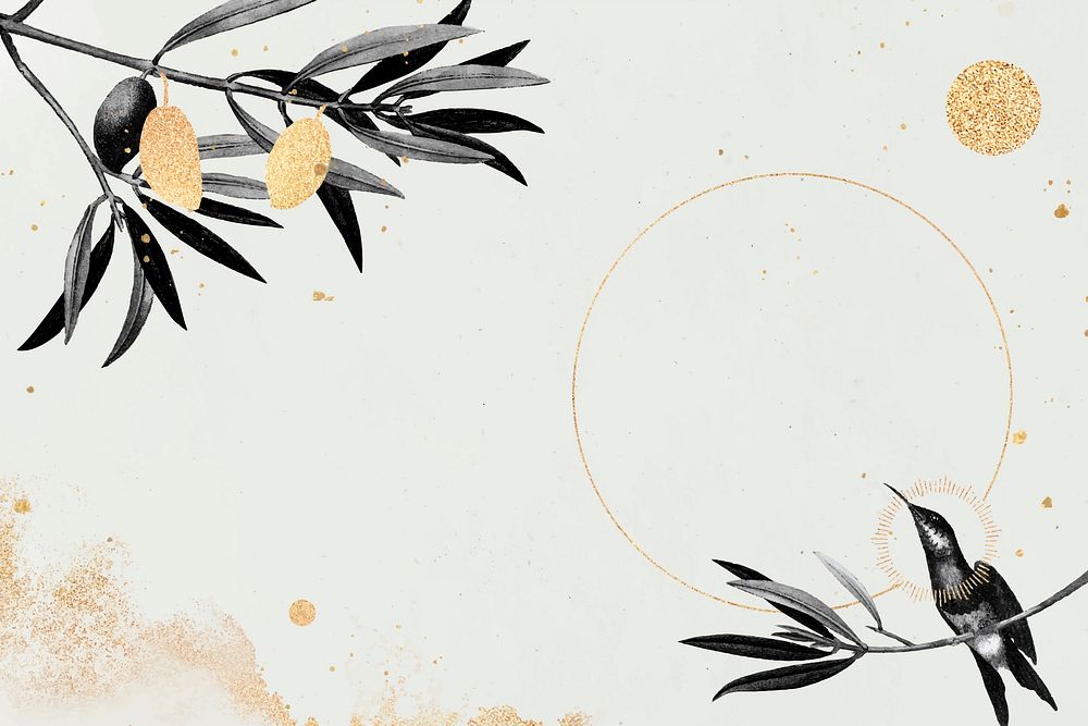 Hummingbird pattern on a beige background vector