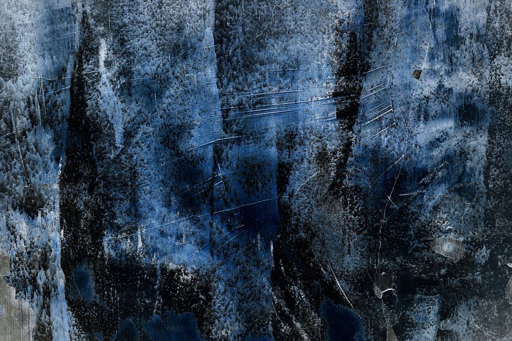 Cracked rustic blue concrete textured background