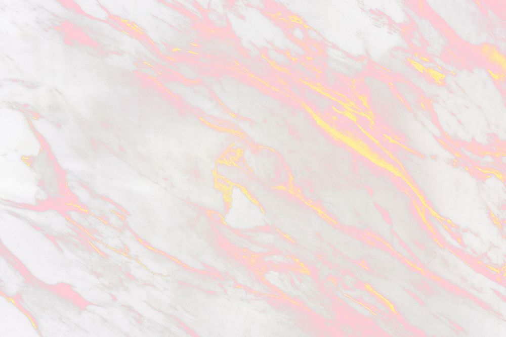 Pink yellow marble textured background