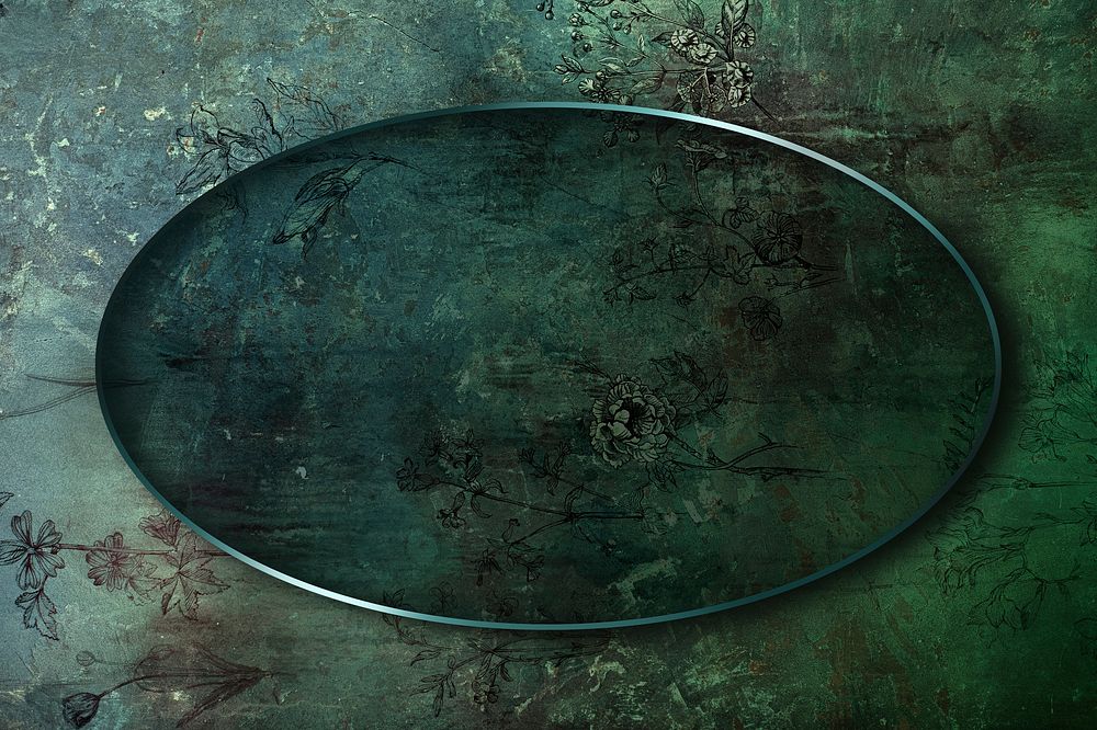 Oval frame on abstract background illustration