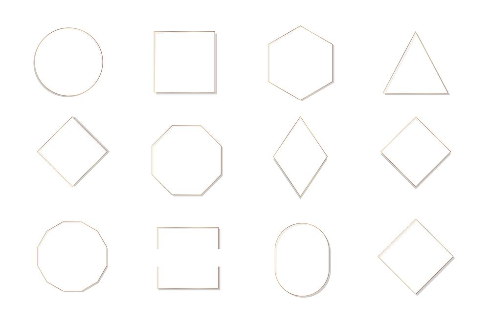 Collection of various frames template vector