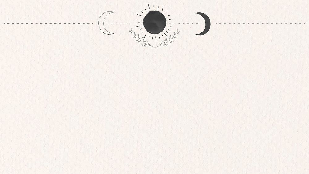 Blank sun and moon elements mockup vector