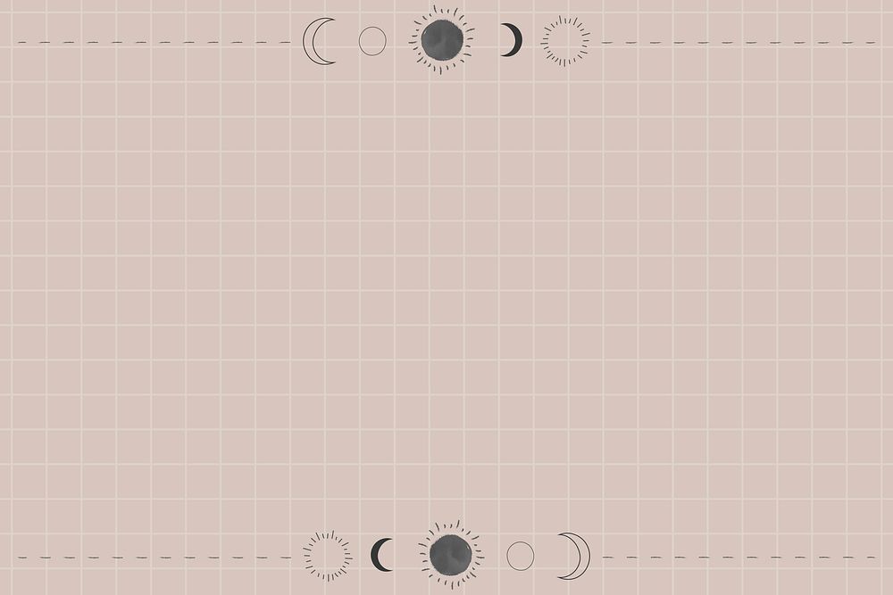 Blank sun and moon frame vector
