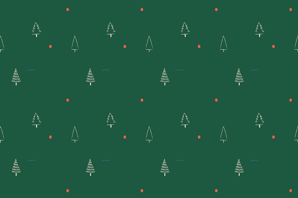 Christmas elements seamless pattern vector