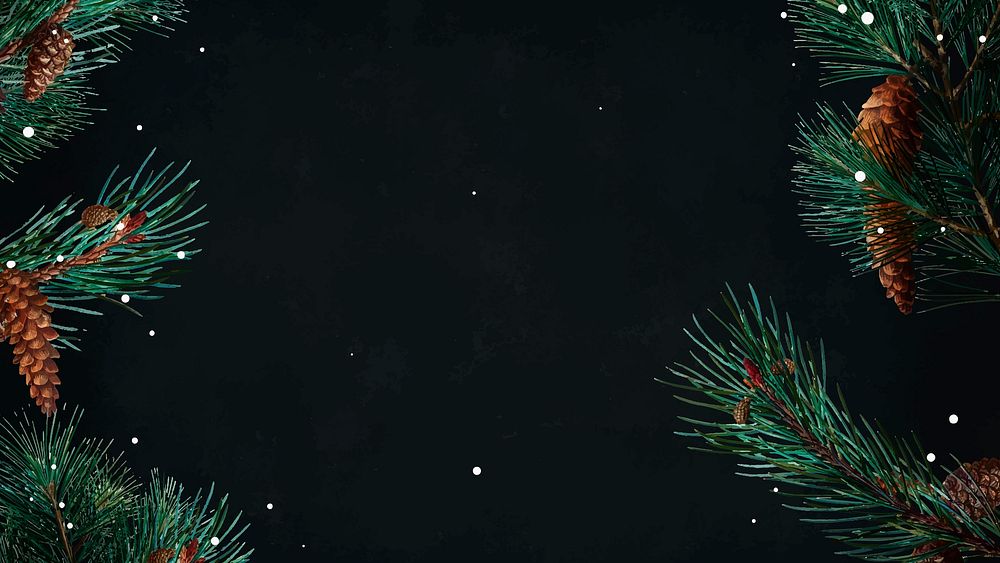 Blank festive Christmas frame background vector