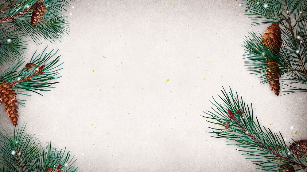 Blank festive Christmas frame background