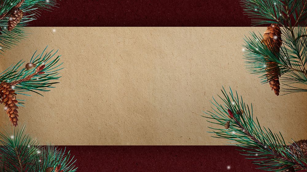 Blank golden Christmas frame design background