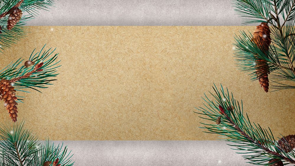 Blank golden Christmas frame design background
