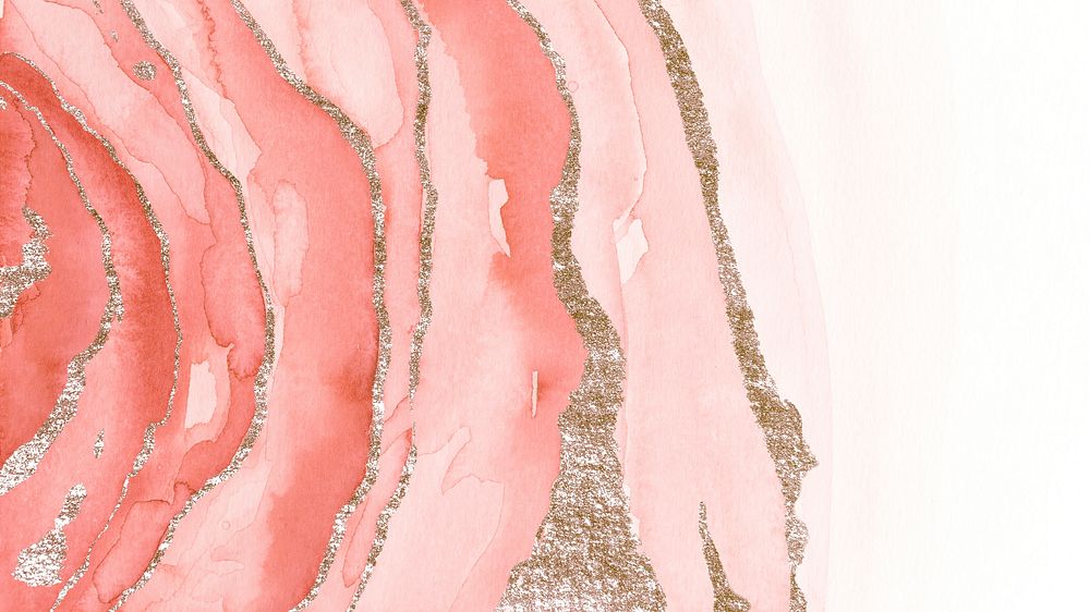 Shimmering pink watercolor brush stoke background