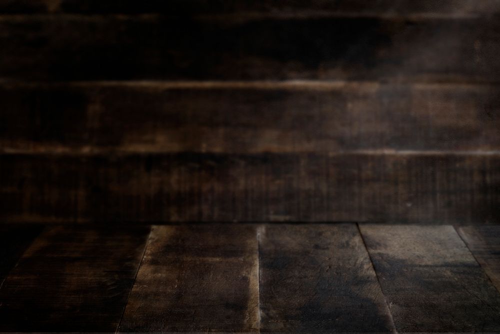Dark wooden planks patterned background