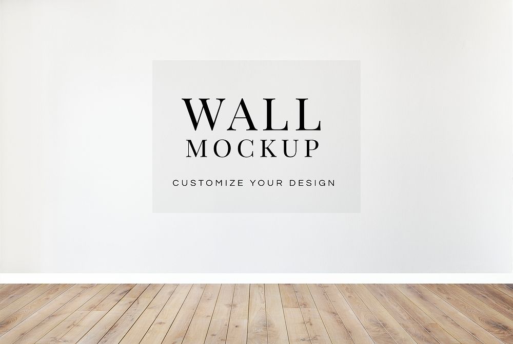Gray blank concrete wall mockup
