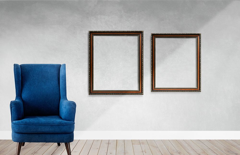 Frame mockups in a living room