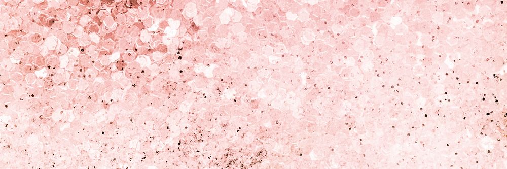 Soft pink sparkles confetti background social banner