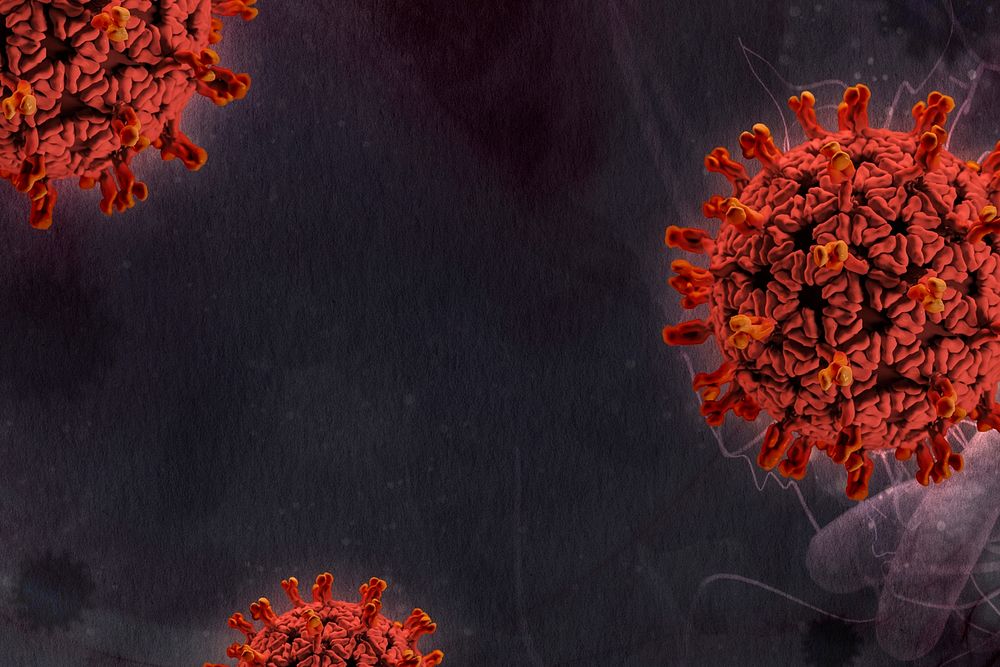 Coronavirus pandemic social background illustration