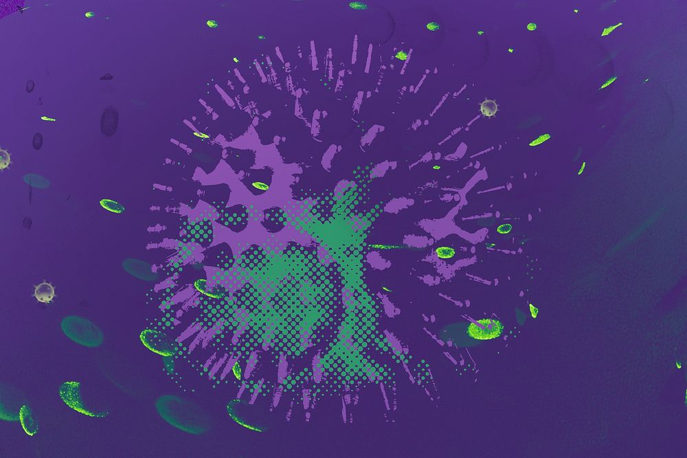 Purple infectious coronavirus outbreak 