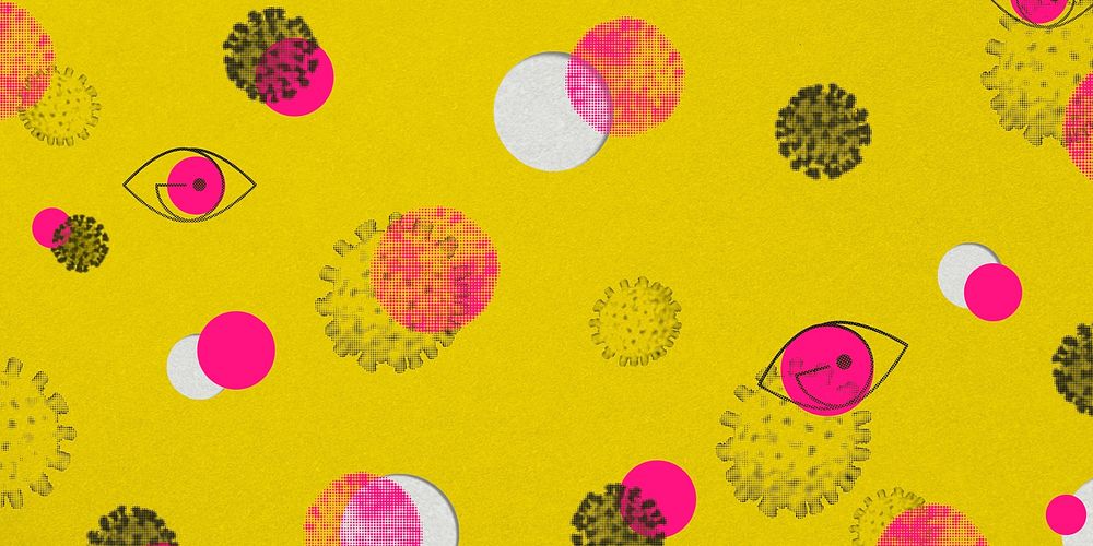 Colorful infectious coronavirus outbreak social banner