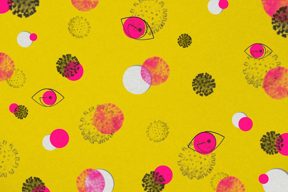 Colorful infectious coronavirus outbreak