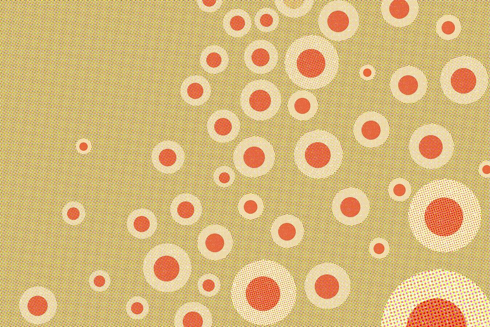 Yellow coronavirus background illustration