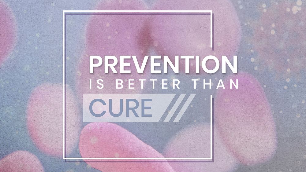 Prevention is better than cure coronavirus social banner mockup