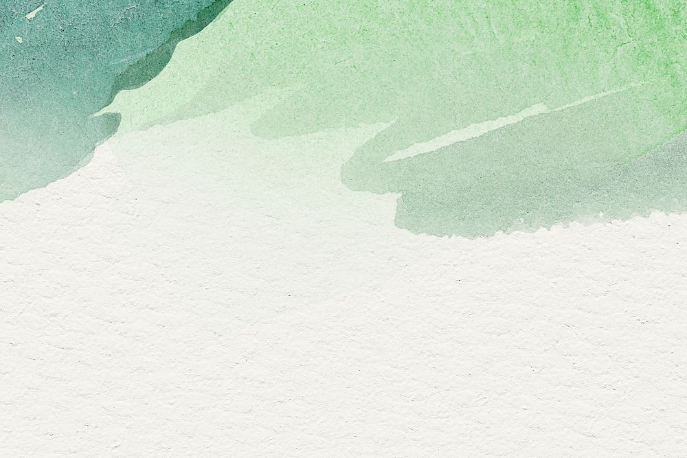 Green watercolor on a beige background illustration