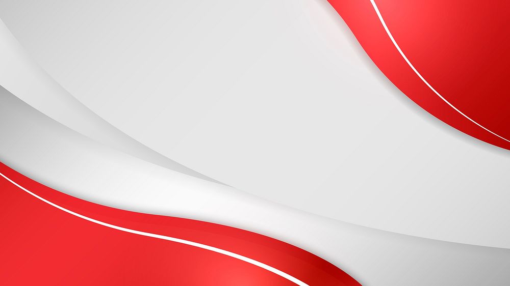 Red curve on a gray background vector
