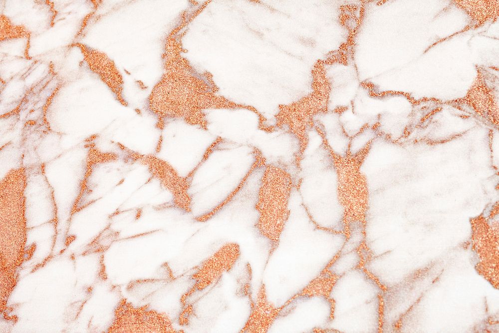 Abstract white and orange marble textured background