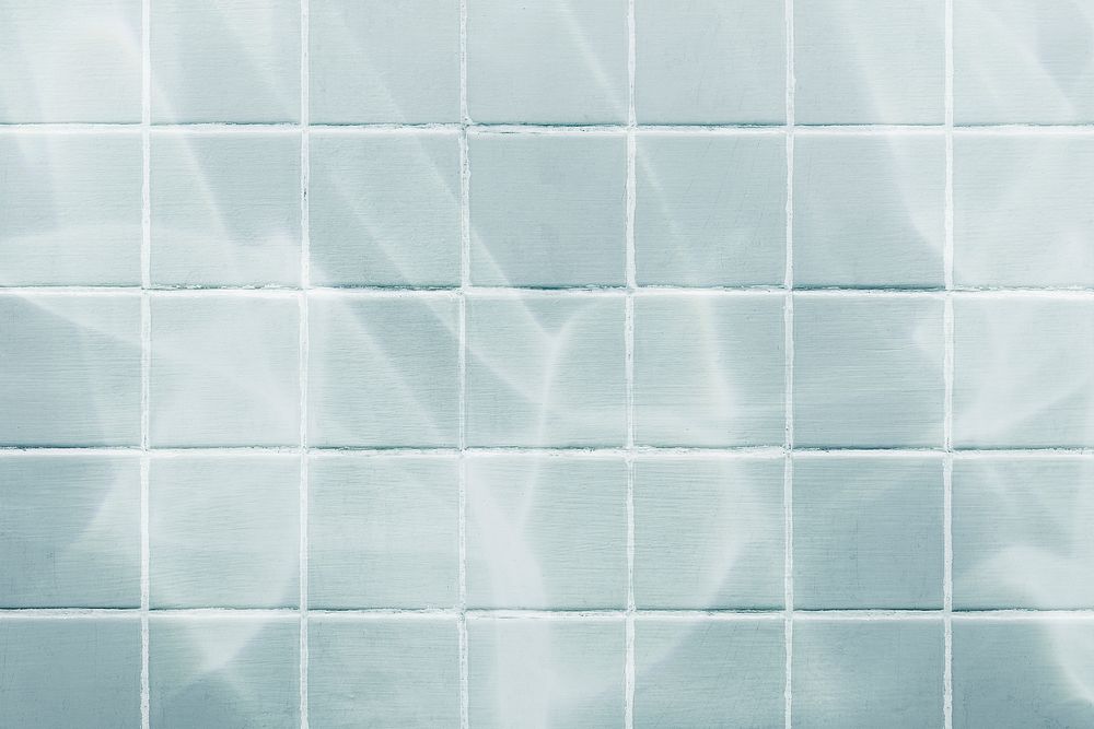 Pastel blue tiles textured background