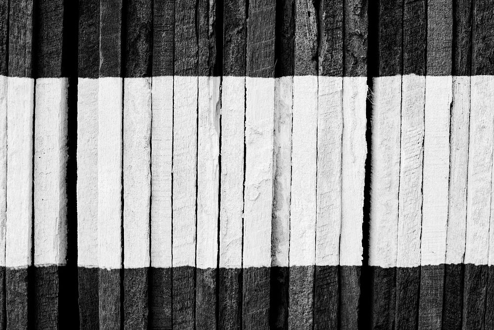 Black and white wooden plank textured background