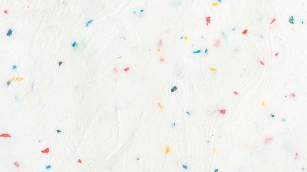 White desktop wallpaper, texture background, colorful sprinkles in frosting