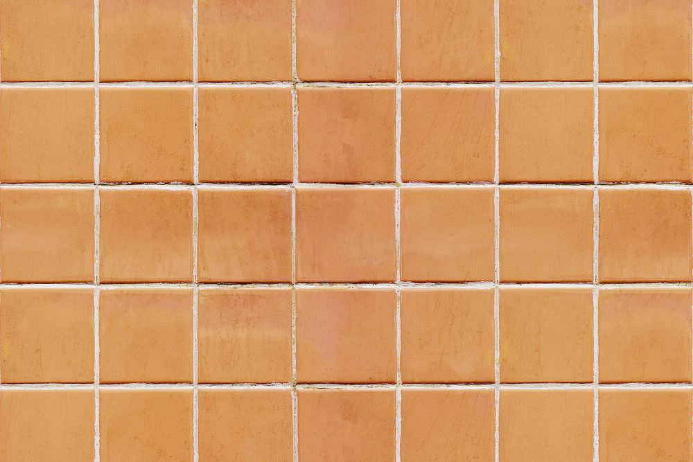 Brownish orange tiles textured background