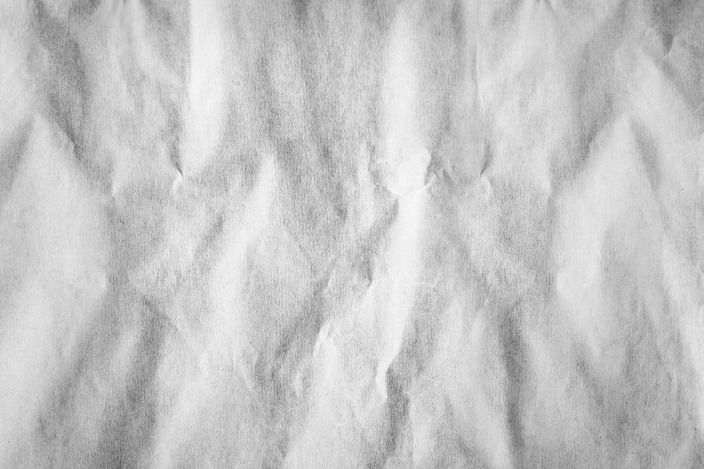 Gray scrunched paper textured background