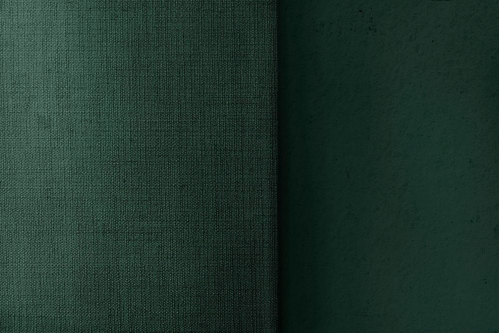 Green matt weave fabric textured background