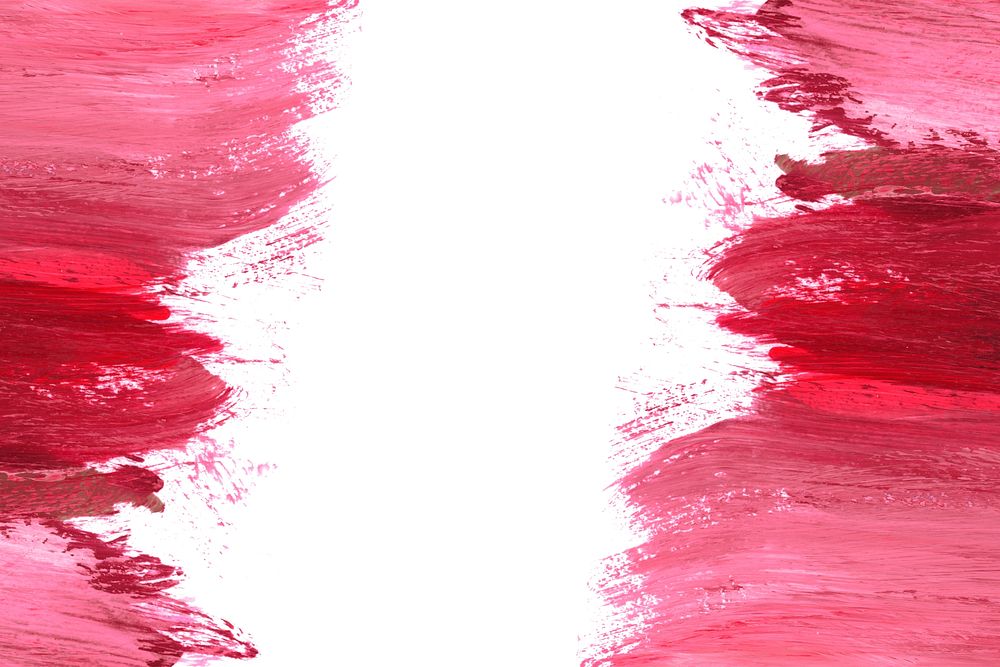 Red brush stroke border textured background