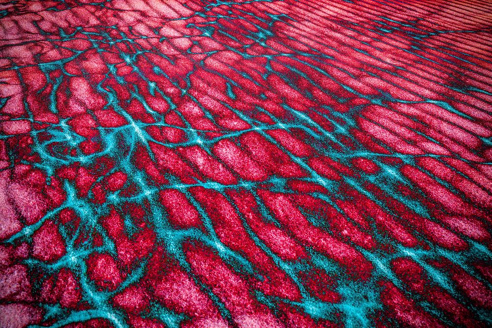 Abstract red and blue textured background
