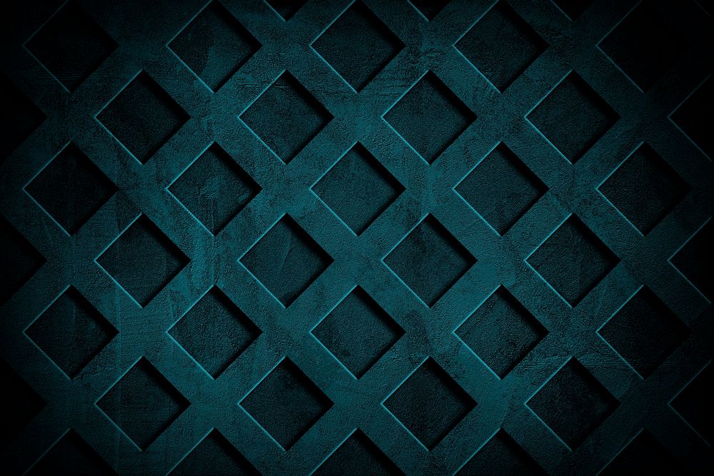 Deep blue grid cement textured wall background