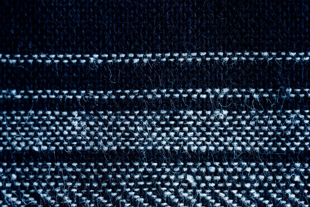 Blue woolen fabric textured clothing