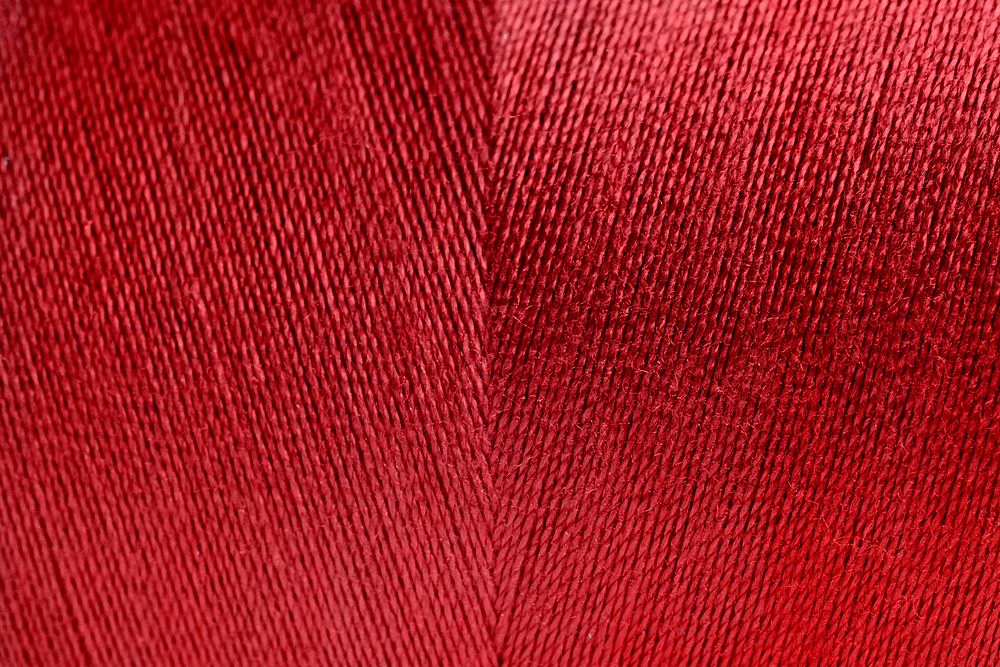 Red rolled yarn texture background