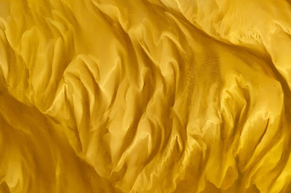 Golden silk fabric textured background