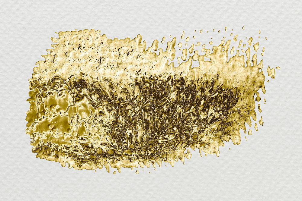 Golden shimmering brush stroke background