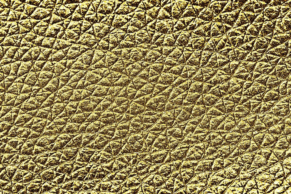 Golden shiny leather textured background