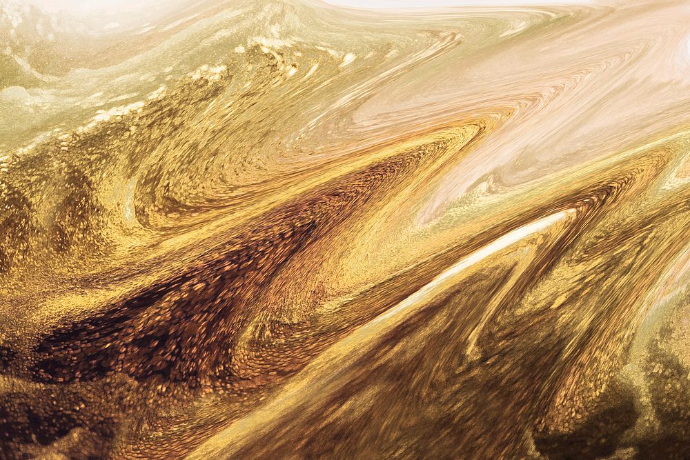 Luxurious golden fluid textured background